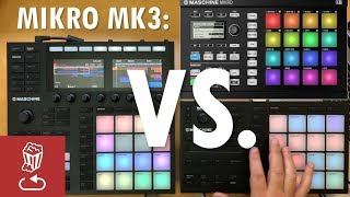 MASCHINE MIKRO MK3 vs Maschine MK3 vs Mikro MK2 What is it and how does it compare ​ [upl. by Fidellas]