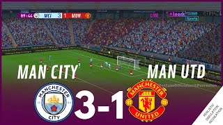 Manchester City 31 Manchester United Highlights  Mar 3 2024 Video Game Simulation amp Recreation [upl. by Biebel]