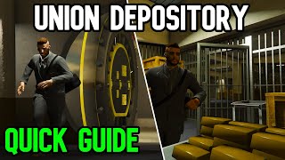 Gta 5 Union Depository Contract Solo Guide  Union Depository heist [upl. by Kcinimod]