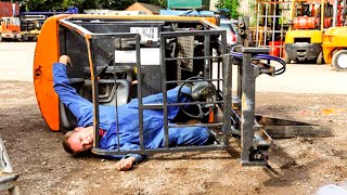 TOTAL FORKLIFT FAILS COMPILATIONS 2022  IDIOTS DANGEROUS FORKLIFT FAILS 2022 [upl. by Yorker]