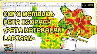 CARA MEMBUAT PETA ISOPACH  HOW TO CREATE ISOPACH MAP [upl. by Kciredec]