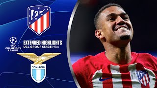 Atlético Madrid vs Lazio Extended Highlights  UCL Group Stage MD 6  CBS Sports Golazo [upl. by Akenet]