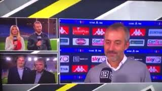 Giampaolo confuso nel post partita Genoa Milan [upl. by Tasiana]