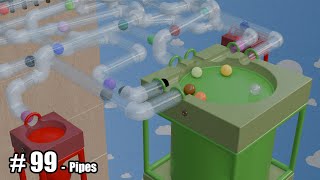 Pipes  3D Marble Race [upl. by Carpenter]