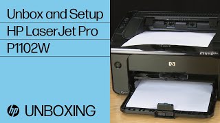 Unboxing and Setting Up the HP LaserJet Pro P1102W Printer  HP [upl. by Eimoan372]