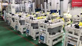 Fully automatic pneumatic pu foam mold amp complete production line [upl. by Laoj268]