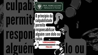 26 V ou F  Princípios do Direito Penal professorpedroluciano direitopenal concurso shorts [upl. by Imuyam]