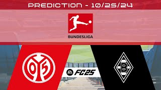 1 FSV Mainz 05 vs Borussia Mönchengladbach  Prediction  202425 Bundesliga  EA FC 25 [upl. by Rye]