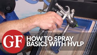 How To Spray Water Based Finishes Using HVLP  The Basics  General Finishes [upl. by Anoy]