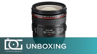 UNBOXING REVIEW  CANON EF 2470mm f4L IS USM Standard Zoom Lens [upl. by Cioffred48]