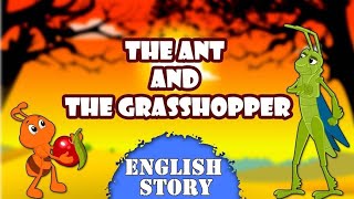 The Ant and the Grasshopper Story in english English story for toddlers [upl. by Eniac]