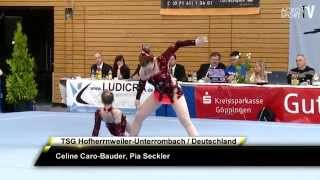 CaroBauder Seckler  TSG HofherrnweilerU  Women Pair  Dynamic  Acro Cup Albershausen 2013 [upl. by Eninaj705]