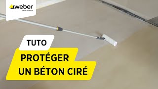 Comment protéger un béton ciré   Weber [upl. by Ardnohsed]