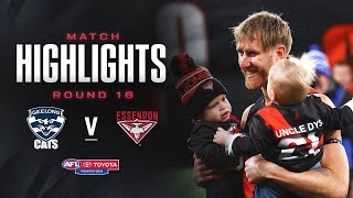 Geelong Cats v Essendon Highlights  Round 16 2024  AFL [upl. by Ezara754]