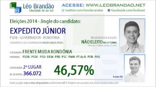 Jingles Eleições 2014  Expedito Júnior  PSDB  leobrandaonet [upl. by Jenn]