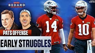 Patriots Offense STRUGGLES at Training Camp  Greg Bedard Patriots Podcast [upl. by Ross]