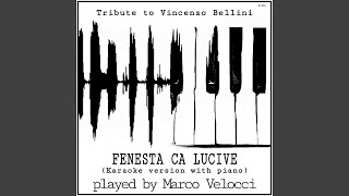 Fenesta ca lucive Karaoke Version with Piano in F Minor [upl. by Niamrahc]