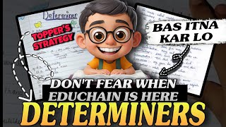 ⚠️ Determiners 😎  Tricks amp Hacks 🔥  Simple Explanation ✅  Determiners One Shot  Educhain Padhai [upl. by Lrig285]