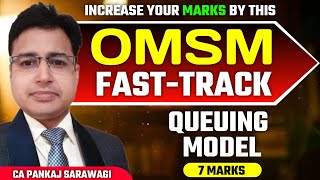 Queuing Model  Fast Track  OMSM  7 Marks  Dec 2024  CMA Inter  CA Pankaj Sarawagi [upl. by Ydneh]