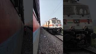 Gorakhdham SF express crossing  12556 at high speed train shorts [upl. by Missie342]