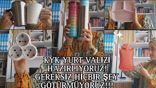 KYK YURT VALİZİ HAZIRLAMATECRÜBELİ ÖĞRENCİDEN✈️kykyurt çukurovaüniversitesi valiz [upl. by Cedric]