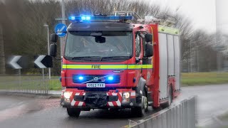 Cumbria Fire Truck responding with Lights amp Sirens Heavy Rescue Pump [upl. by Anita235]