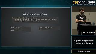 CppCon 2018 JF Bastien “Signed integers are twos complement” [upl. by Anaele]