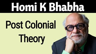 Homi K Bhabha Postcolonial Theory [upl. by Cyrille496]