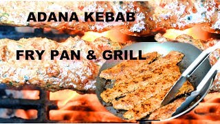 Turkish Adana Kebab in Fry pan  Grill Recipe  Eid Special [upl. by Aniger]