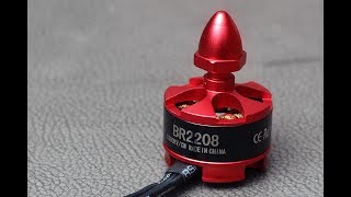 Racerstar BR2208 1800kv Brushless Motor Test 3S [upl. by Ardet205]