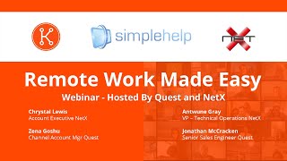 KACE amp SimpleHelp  Remote Work Made Easy Webinar [upl. by Intruok]