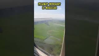 Pesawat Mendarat Di Makassar  2024 mendarat makassar landing [upl. by Yrgoerg]