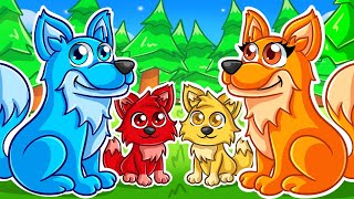 Adopté a Mi Propia Familia de LOBOS en Roblox [upl. by Norean329]