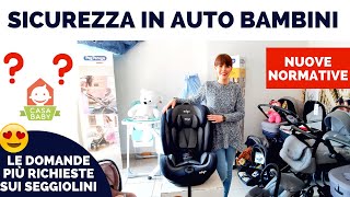 SEGGIOLINO AUTO COME FUNZIONA NORMATIVA E OMOLOGAZIONE [upl. by Ynnelg]