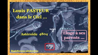 Louis PASTEUR dans le ciel  en astéroïde 4804 Son éloge de ses parents [upl. by Roxi]