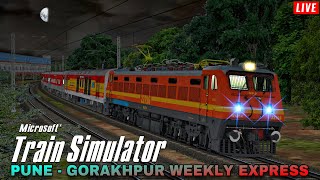 Late Night Low Priority Train Journey in 15030 Pune Gorakhpur Weekly Express • MSTS LIVE • PART  4 [upl. by Eeresid]