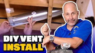 How To Install A Dryer Vent EASILY [upl. by Kcirdehs35]