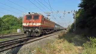 Crazy WAP4 Kamayani Express on a 110KMPH dash [upl. by Tyoh493]