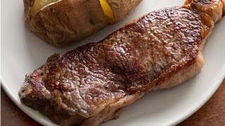 How to Make an Easy PanSeared Steak  The Easiest Way [upl. by Cerys]