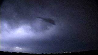 SuperBolt Anvil to Ground Lightning Strike from Lewisville Texas [upl. by Suriaj355]