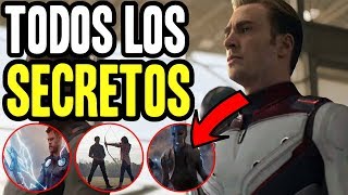 SECRETAZOS en el trailer de Endgame explicados trajes blancos viajes en el tiempo y batallas [upl. by Nylkcaj98]