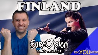 Finland in Eurovision All songs from 19612018 REACTION [upl. by Grey]