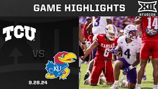 TCU vs Kansas Highlights  2024 Big 12 Football [upl. by Norted877]