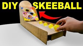 Simple Skee Ball Game from Cardboard  How To Make Awesome Arcade Game for Kids [upl. by Asher]