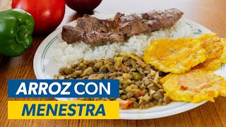 Cómo Hacer ARROZ con MENESTRA en 1 minuto 🥩😍 [upl. by Milford847]