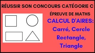 Maths concours categorie C  Calcul dAires 1 [upl. by Enitnelav]