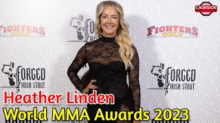 Trainer of the Year Heather Linden Happy in Backstage Role in Fighters Careers  World MMA Awards [upl. by Cicenia]