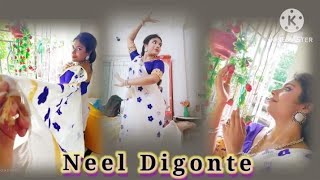 Neel digante  Shreya Ghosal  Gotro Dance Cover  Presented by Mita Sarkar [upl. by Angid]