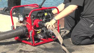 CET Fire Pumps MFG  Operating procedure for a pump with an exhaust priming system [upl. by Bores471]