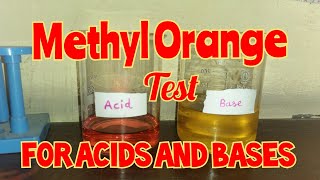 Methyl Orange test for Acid and Base [upl. by Jerman]